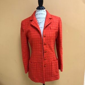Carlisle Houndstooth Wool Blazer
